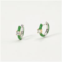 Orecchini Mabina Donna Marshmallow in Argento Zircone 563510